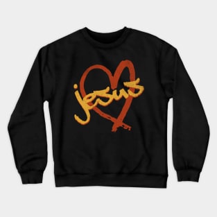 I Love Jesus Vintage 80's & 90's Dijon and Orange Crewneck Sweatshirt